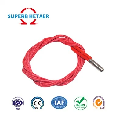 6 * 20 mm-es 12 V 40 W / 24 V 40 W patronfűtő J fejű 3D nyomtató alkatrészekhez